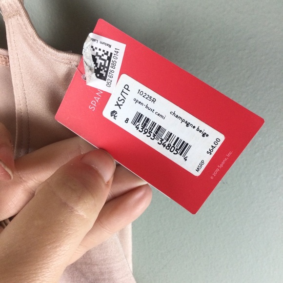 NWT Spanx Suit Your Fancy Open Bust Champagne Beige Light Control Cami Size XS - Picture 9 of 9